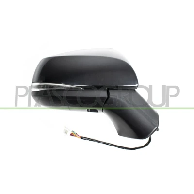 Imagem de Espelho retrovisor Prasco TY2937333 à direita preto elétrico aquecível, rebatível, convexo