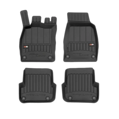 Imagem de FROGUM 3D408852 Conjunto de tapete chão Borracha à frente e atrás 4 preto AUDI: A6 C6 Sedan, Avant