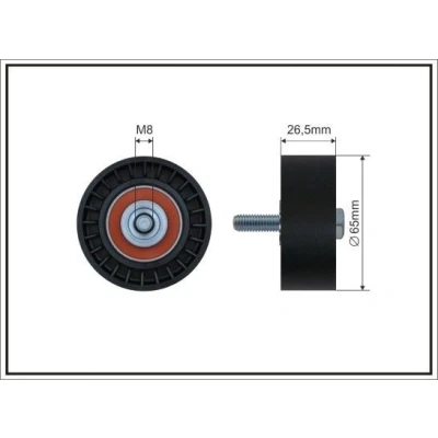 Imagem de CAFFARO 13 58 Polia de Desvio RENAULT: CLIO 2, LAGUNA OPEL: Astra H GTC, PEUGEOT: 406 Carrinha