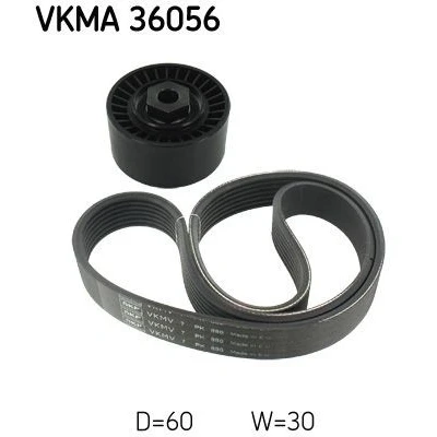 Imagem de SKF VKMA 36056 Jogo de correias trapezoidais estriadas RENAULT: CLIO 3, 4, 3 Kasten