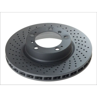 Imagem de ATE 24.0128 0131.1 Disco de travão 318,0 28,0 5 130,0 perfurado/ventilado revestido ligado/alto carbono PORSCHE: 911 Coupe, Boxster, Targa