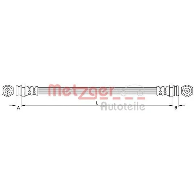 Imagem de METZGER 4110877 Mangueira de Travão 268