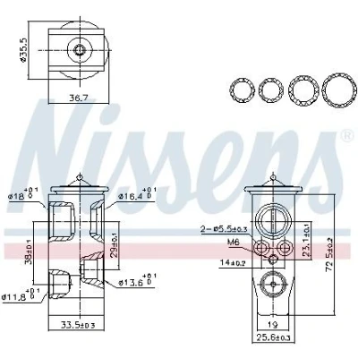 Imagem de NISSENS 999452 Válvula de Expansão