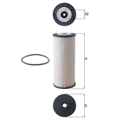 Imagem de MAHLE ORIGINAL OX 1236D Filtro de óleo Cartucho filtrante MERCEDES BENZ: CLA Carrinha, Classe A, Coupe