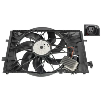 Imagem de FEBI BILSTEIN 171229 ventilador de radiador 600 com estrutura do (caixilho) MERCEDES BENZ: CLK Coupe, Classe C Sedan