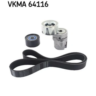 Imagem de SKF VKMA 64116 Jogo de correias trapezoidais estriadas