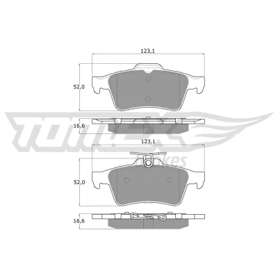 Imagem de TOMEX brakes TX 14 28 Jogo de pastilhas para travão disco Eixo traseiro com acessórios FORD: FOCUS 2, Transit Connect V408 Van, 3 Turnier