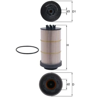 Imagem de MAHLE ORIGINAL KX 80/1D Filtro de Combustível Cartucho filtrante