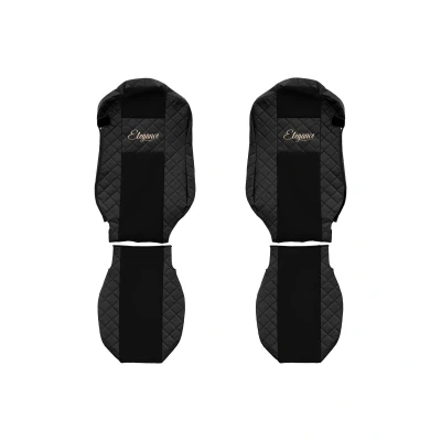 Imagem de F CORE Elegance Q FX13 BLACK Capa para banco de automóvel preto Têxtil, Couro artificial