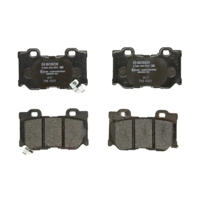 Imagem de BOSCH 0 986 494 863 Jogo de pastilhas para travão disco Baixo teor metálico com avisador sonoro desgaste chapa anti ruído