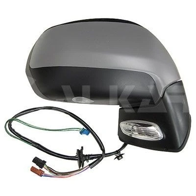 Imagem de Espelho retrovisor Alkar 6130858 à direita com subcapa elétrico aquecível, memória, sensor de temeperatura, dobrável electricamente, tom azul,