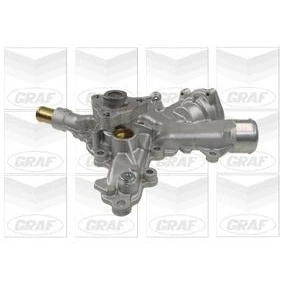 Imagem de GRAF PA729 Bomba de água com junta sem tampa mecânico Ferro fundido para accionamento da correia trapezoidal estriada OPEL: Corsa B Hatchback