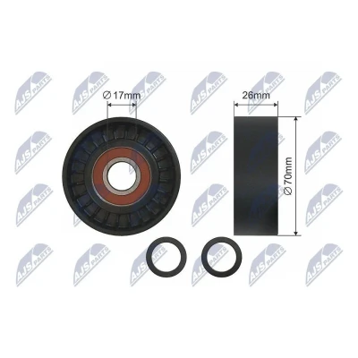 Imagem de NTY RNK BM 004 Polia Tensora BMW: 3 Sedan, Touring, 5 Sedan