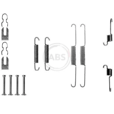 Imagem de A.B.S. 0763Q Kit de acessórios, maxilas do travão FIAT: Uno Hatchback, Panda I Hatchback