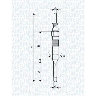 Imagem de MAGNETI MARELLI 062900023304 Vela incandescente 11V 10A M10X1 BMW: 3 Sedan, 5 Touring, LAND ROVER: Freelander I SUV
