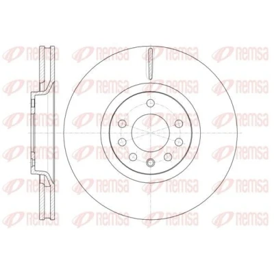 Imagem de REMSA 61488.10 Disco de travão Eixo dianteiro 320,9, 320,9 27,8 5 ventilado OPEL: Astra H GTC, Hatchback, Zafira B