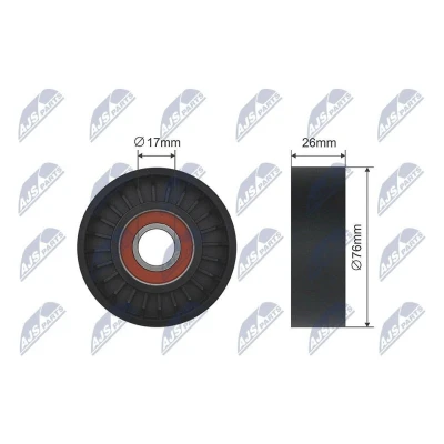 Imagem de NTY RNK ME 031 Rolo tensor, correia trapezoidal 76mm