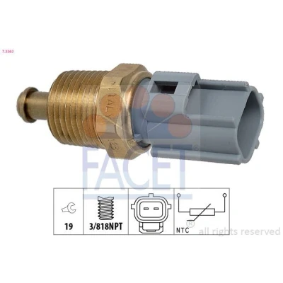 Imagem de FACET 7.3363 Sensor de Temperatura do Óleo 3/818NPT Made in Italy OE Equivalent FORD: FIESTA 4, Focus C Max