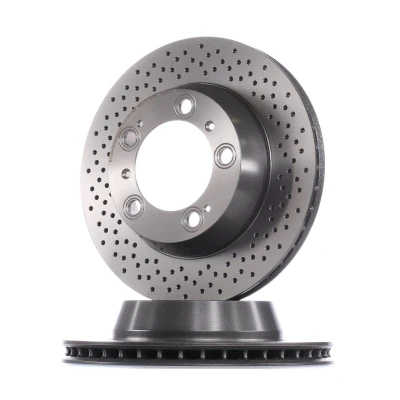 Imagem de BREMBO COATED DISC LINE 09.8890.21 Disco de travão 299 24 5 perfurado/ventilado revestido alto carbono PORSCHE: Boxster, Cayman