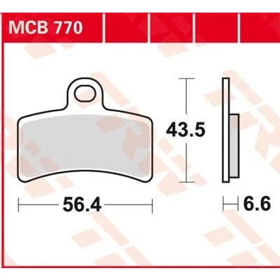 Imagem de TRW Organic Allround MCB770 Jogo de pastilhas para travão disco