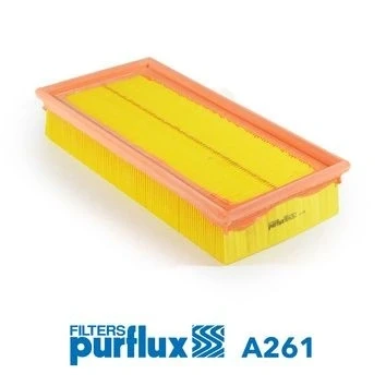 Imagem de PURFLUX A261 Filtro de ar 58 150 315 Cartucho filtrante FORD: Transit Mk4 Van, Mk3 Camião plataforma/Chassis, VOLVO: 480 E