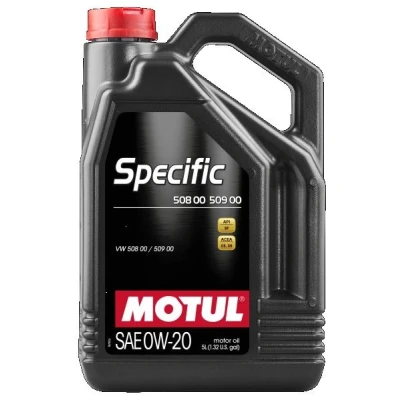 Imagem de Motul Specific 508 00 509 0W 20 5l Óleo do motor 107384 VOLKSWAGEN: Golf 7, Polo V Hatchback, 7 Variant, AUDI: A3 Sportback, Sedan