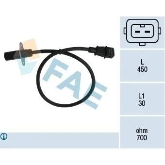 Imagem de FAE 79001 Sensor de rotações, gestão do motor