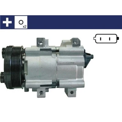 Imagem de MAHLE ORIGINAL ACP 153 000S Compressor FS10 170 12 PAG 46 R 134a com retentor sem bujão de despejo do óleo FORD: Galaxy Mk1 MPV