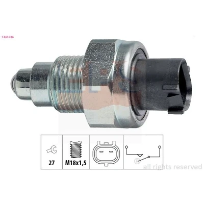 Imagem de EPS 1.860.246 Interruptor, luz de marcha atrás Made in Italy OE Equivalent HONDA: CIVIC 7 Hatchback