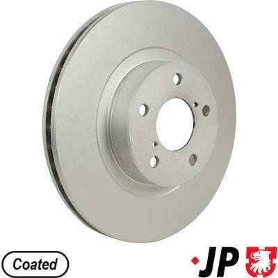Imagem de JP GROUP 4663100100 Disco de travão Eixo dianteiro 277 24 5 ventilado revestido SUBARU: Impreza II Sedan, I III Hatchback