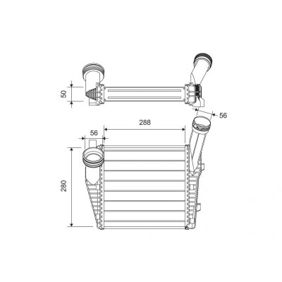 Imagem de VALEO 822947 Intercooler sem sensor AUDI: Q7, VOLKSWAGEN: Touareg I