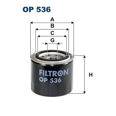 Imagem de Filtro de óleo filtron op536