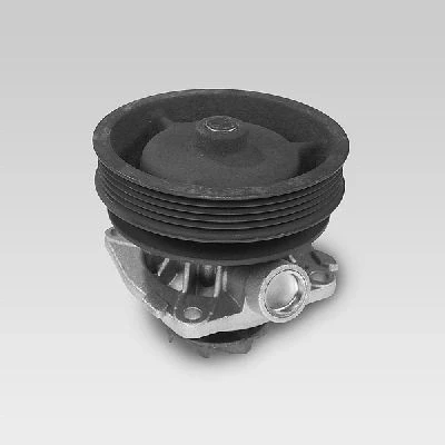 Imagem de HEPU P122 Bomba de água com polia para correia trapezoidal estriada, dupla junta mecânico Cárter monobloco FIAT: Punto I Hatchback