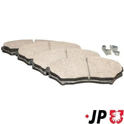 Imagem de JP GROUP 3963600110 Jogo de pastilhas para travão disco Eixo dianteiro excl. contacto aviso desgaste MITSUBISHI: Pajero Sport 1 SUV