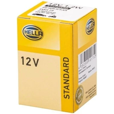 Imagem de HELLA 8GA 007 997 031 Lâmpada, quadro dos instrumentos 12 1,2 Lâmpada de casquilho B8.5d Halogéneo