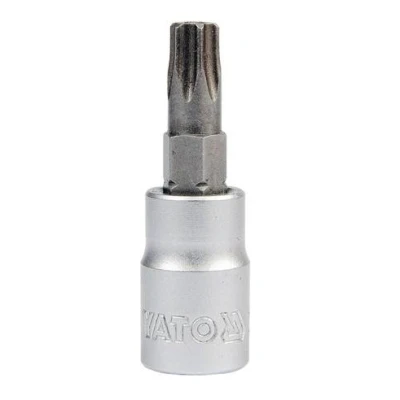 Imagem de YATO YT 04302 Chave de caixa 1/4 Torx DIN 3120 T10 Aço cromo vanádio, para ferramentas