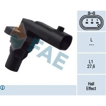 Imagem de FAE 79172 Sensor de rotações, gestão do motor OPEL: Astra H Hatchback