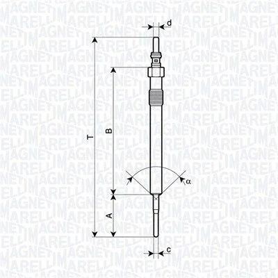 Imagem de MAGNETI MARELLI 062900127304 Vela incandescente 4,4V M10X1 OPEL: Astra J Sports Tourer, Hatchback, Meriva B
