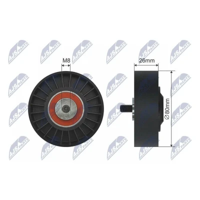 Imagem de NTY RNK CT 036 Rolo tensor, correia trapezoidal 80mm