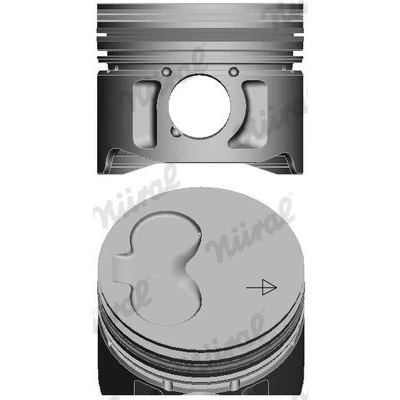 Imagem de NÜRAL 87 990107 40 Pistão 80 com suporte de segmentos VOLKSWAGEN: Vento, Caddy 3, TRANSPORTER 4 Bus, SEAT: Ibiza 2