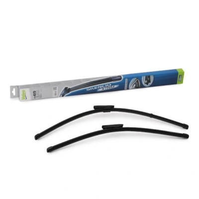 Imagem de Escova do limpa vidros Valeo Silencio X.trm, Flat Blade Set 574357 à frente Sem armação Montagem com baioneta RENAULT: SCENIC 2