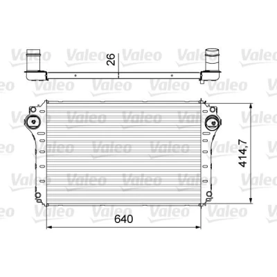Imagem de VALEO 818568 Intercooler sem válvula de recirculação dos gases escape