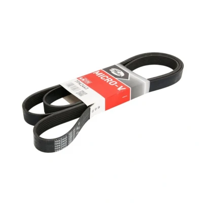 Imagem de GATES 7PK2443 Correia trapezoidal estriada 2443 7 Poliéster, EPDM (borracha de etileno propileno dieno)