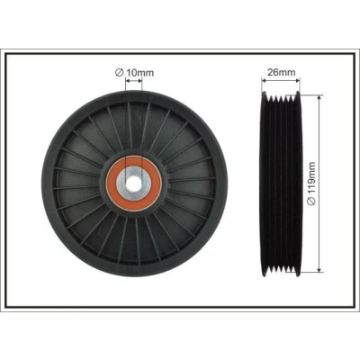 Imagem de CAFFARO 89 26 Polia de Desvio VOLVO: S40 I, XC90 BMW: 3 Sedan, PEUGEOT: 307 SW