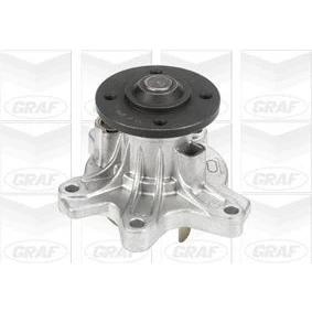 Imagem de GRAF PA890 Bomba de água com junta mecânico Chapa aço para accionamento da correia trapezoidal estriada TOYOTA: Auris Hatchback, Yaris II Hatchback