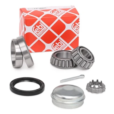 Imagem de FEBI BILSTEIN 05386 Kit de Rolamento roda Eixo traseiro esquerdo, direito com material montagem 45 rolos cónicos