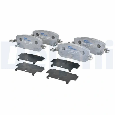 Imagem de DELPHI LP5045EV Jogo de pastilhas para travão disco com avisador sonoro desgaste chapa anti ruído acessórios