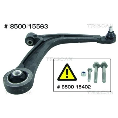 Imagem de TRISCAN 8500 15563 Braço de suspensão com articulação suspensão/guia, apoio borracha transversal 17, 15,8 FIAT: 500 Hatchback
