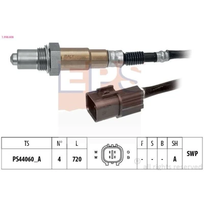 Imagem de EPS 1.998.608 Sonda lambda com aquecimento, plana, Rosca pré lubrificada