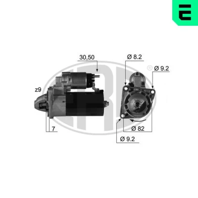 Imagem de ERA 220346A Motor de arranque 12 1,4 9 FIAT: Ducato III Van, Strada Pick up, Doblo I Cargo, ALFA ROMEO: 159 Sportwagon, MiTo, 156 Sportwagon